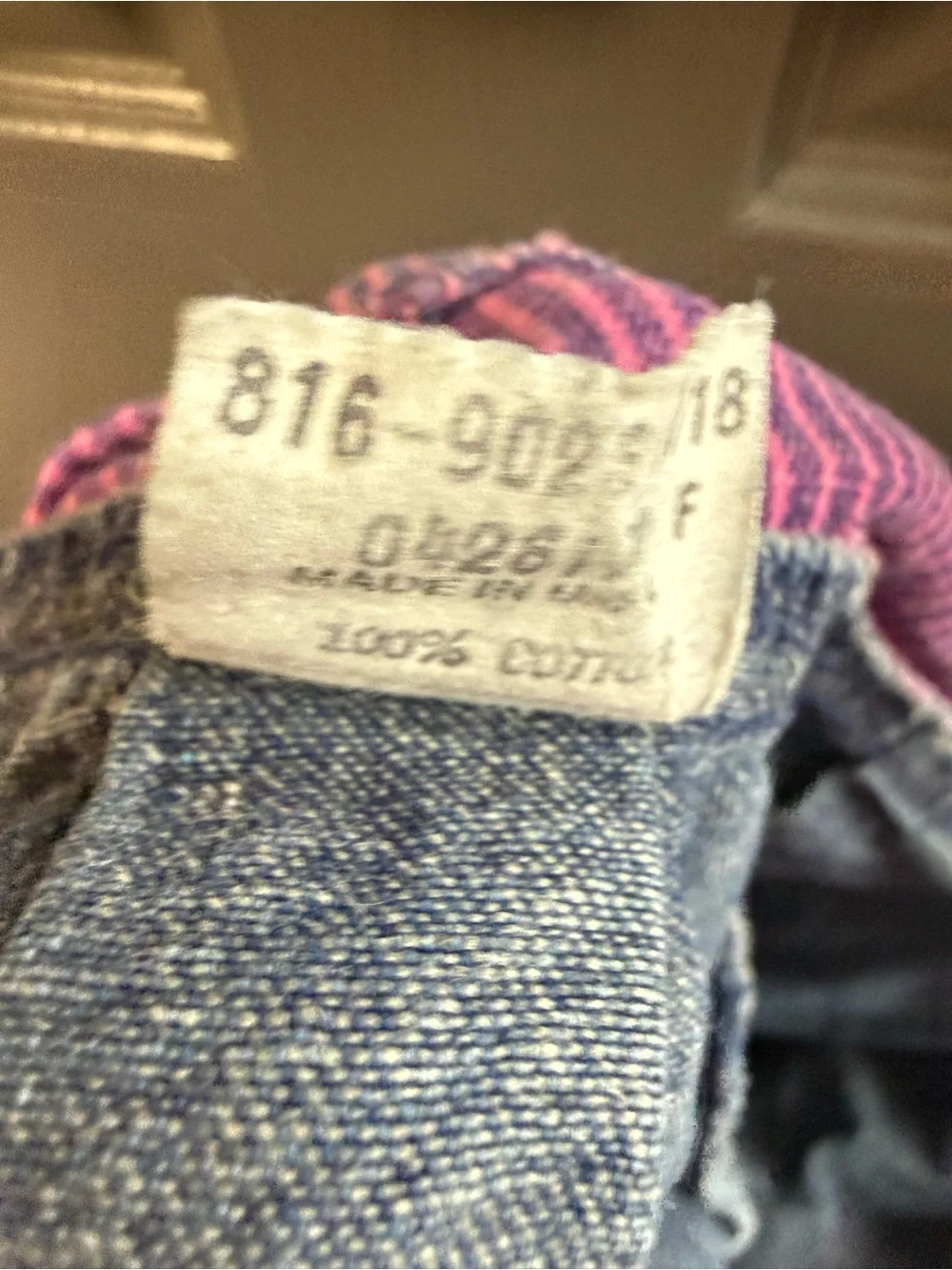 Vintage 80s OshKosh B'gosh Colorblock Denim Overalls